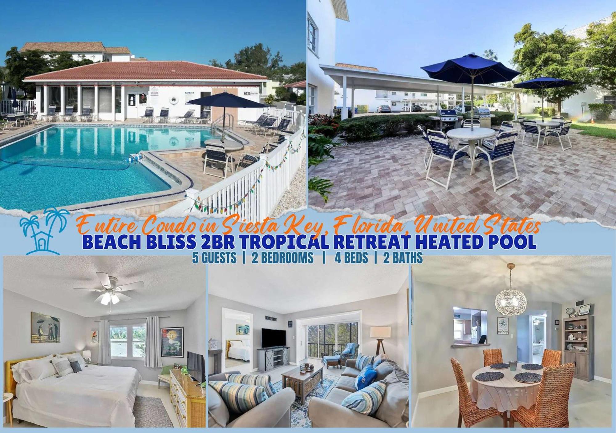 2 Bed 2 Bath Centrally Located On Siesta Key Sarasota Eksteriør billede